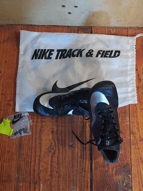Nike Track & Field Black/Silver Spike Cleats